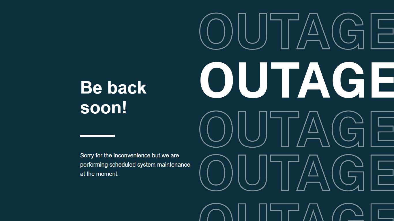 Static Outage | FSA Partner Connect