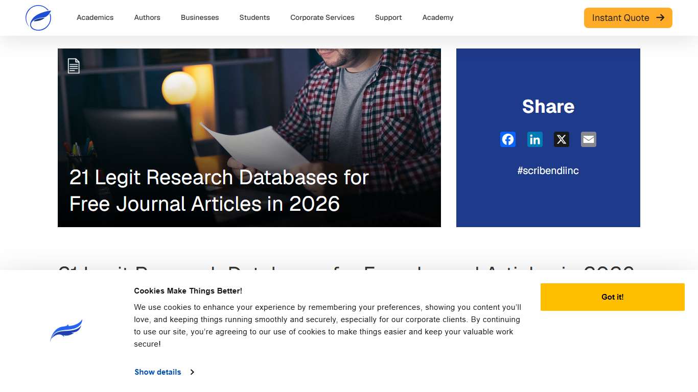 21 Legit Research Databases for Free Journal Articles in 2026 | Scribendi